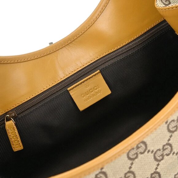 Gucci Beige GG Jackie Handbag - Picture 9 of 10